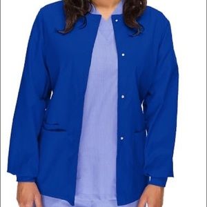 ROYAL BLUE SCRUB JACKET - XS-S